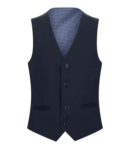 Boys 5 Piece Navy Blue Classic Suit