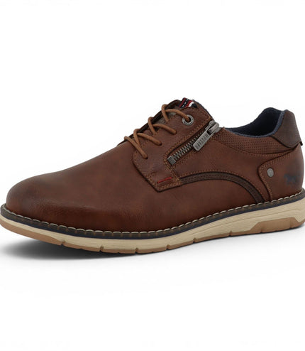 Mustang Men's Brown Faux Leather Casual Outdoor Shoes - M0031004