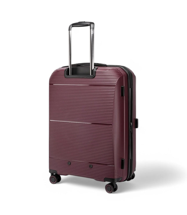 Abiko Large Hard Shell Suitcase in Burgundy