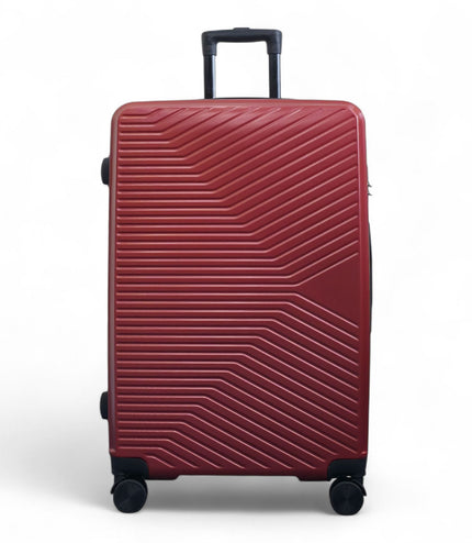 Junee Large Hard Shell Suitcase in Red