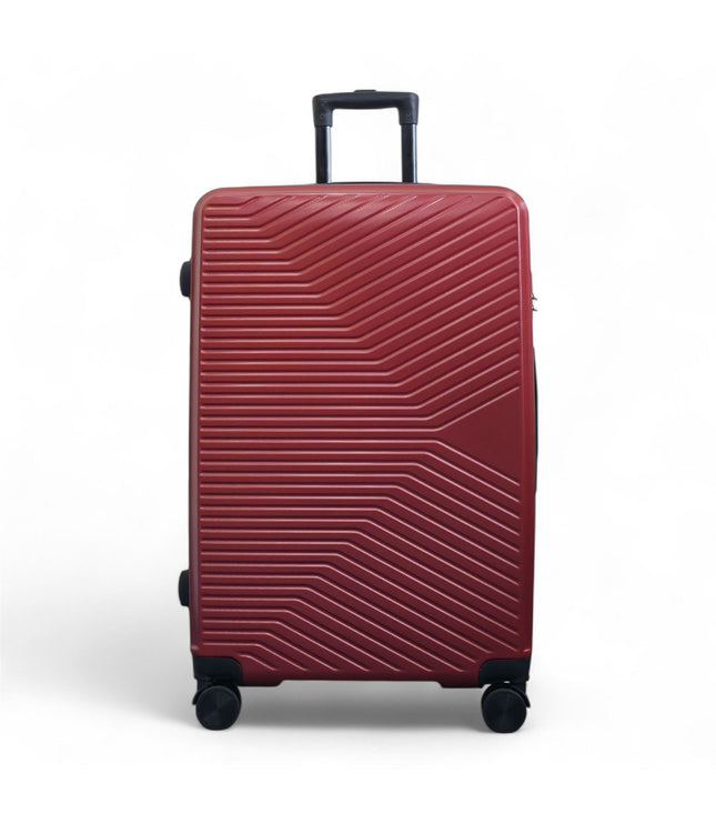 Junee Large Hard Shell Suitcase in Red