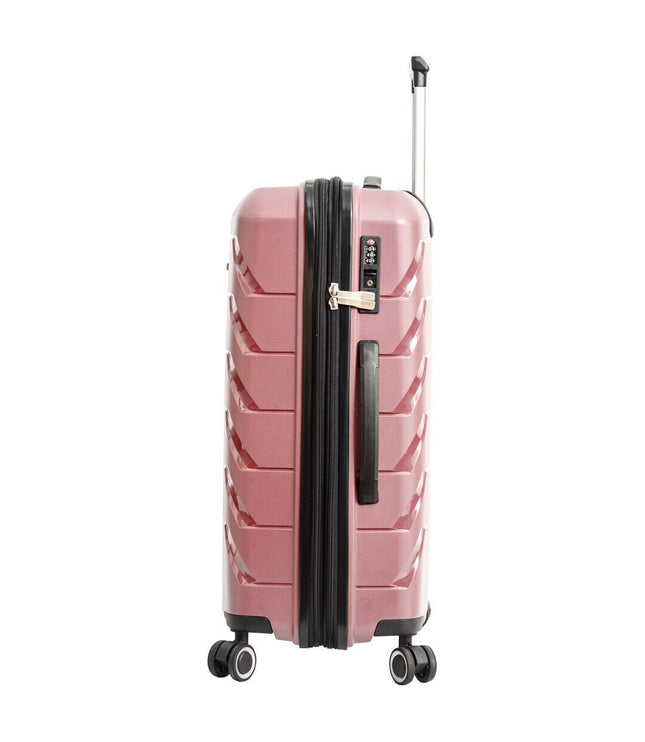 Cleckheaton Large Hard Shell Suitcase in Rose Gold