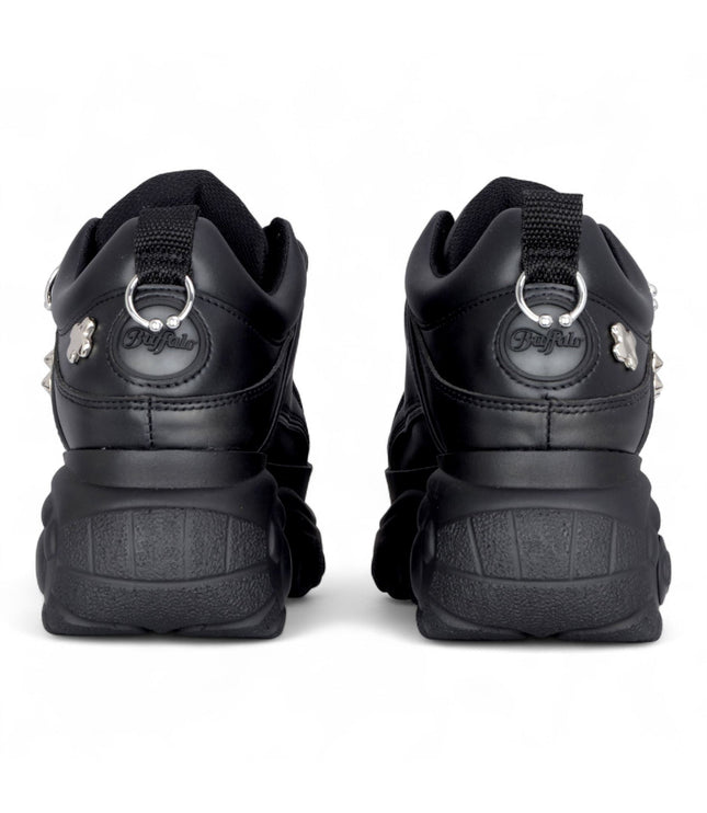Buffalo Womens Black Studded Chunky Platform Fashion Trainers - 1339-14-PUNK