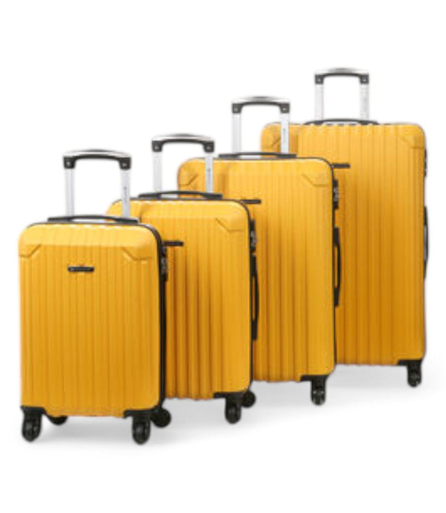 Corowa Set of 4 Hard Shell Suitcase in Yellow