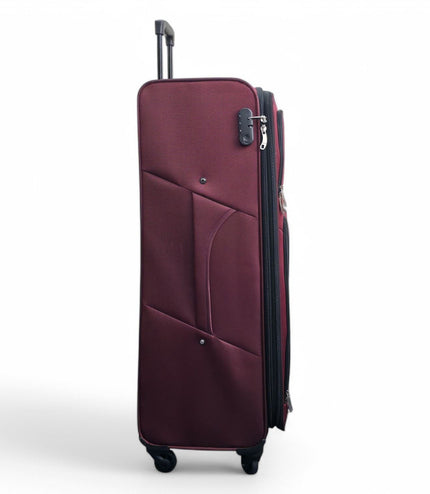 Tahara X-Large Soft Shell Suitcase in Wine