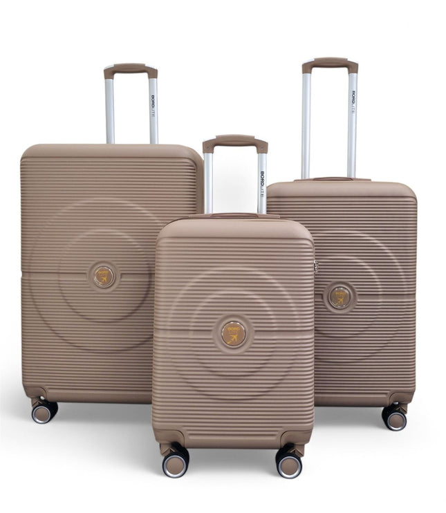 Seto Set of 3 Hard Shell Suitcase in Gold