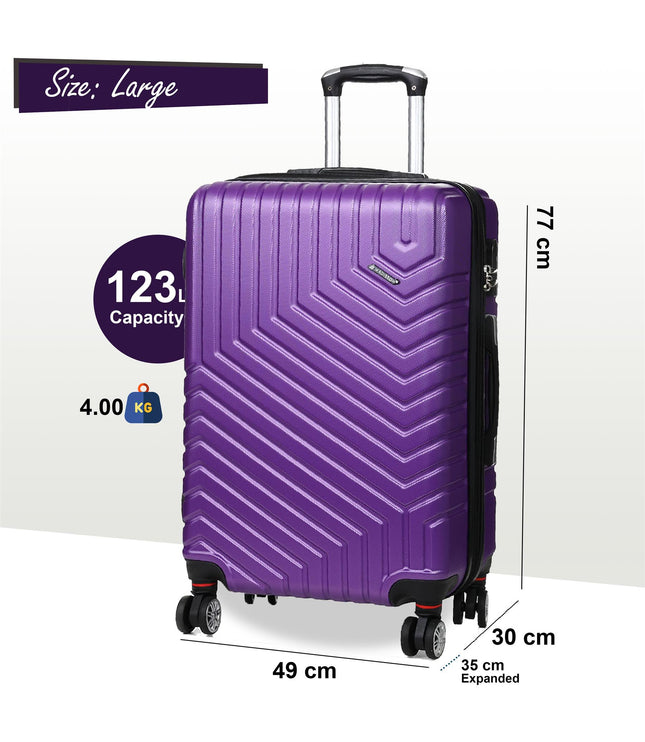 Bega Large Hard Shell Suitcase in Purple