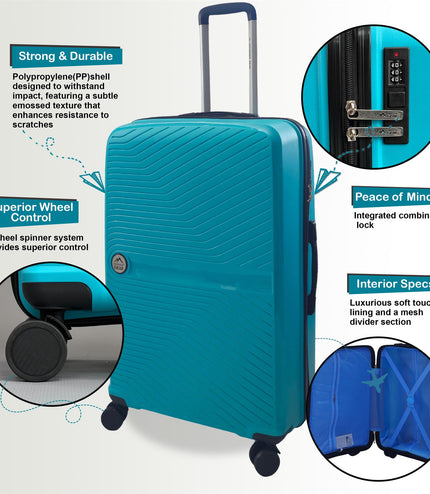 Acton Cabin Hard Shell Suitcase in Mint