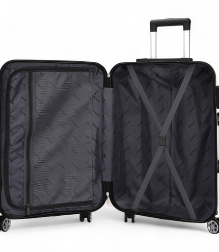 Calgary Large Hard Shell Suitcase in Cream White
