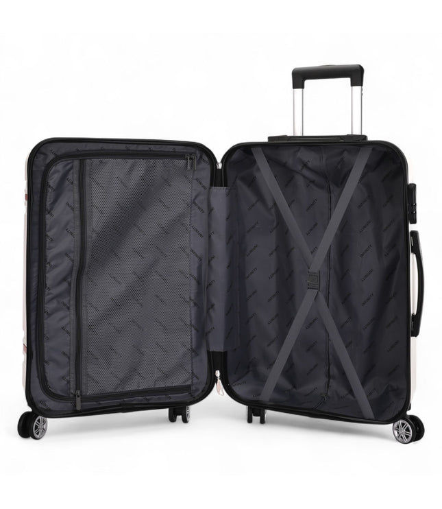 Calgary Large Hard Shell Suitcase in Cream White