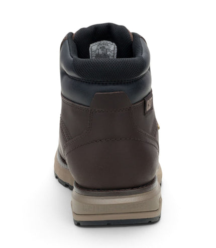 Caterpillar (CAT) Mens Dark Brown Leather Waterproof Lace Up Boots - Pursue Hiker