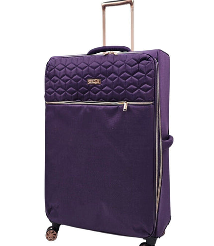 Bexley Large Soft Shell Suitcase in Purple