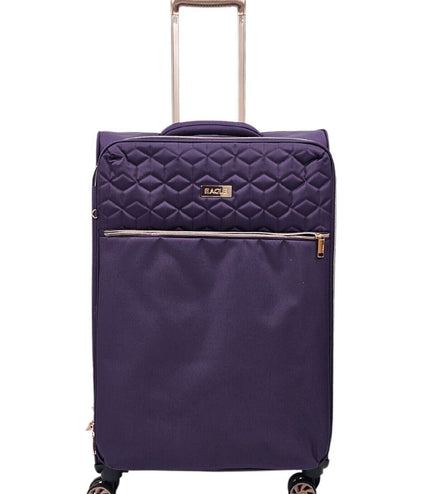 Bexley Medium Soft Shell Suitcase in Purple