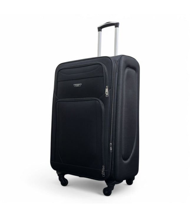 Nagoya Large Soft Shell Suitcase in Black