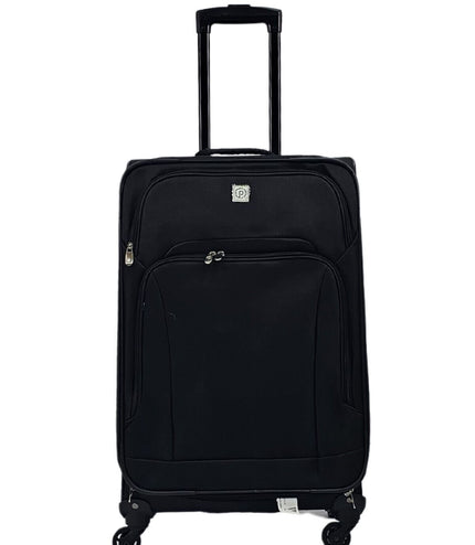 Corsham Medium Soft Shell Suitcase in Black