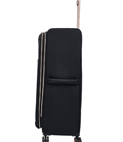 Bexley Large Soft Shell Suitcase in Black