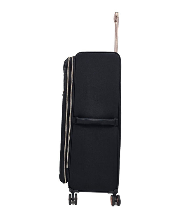 Bexley Large Soft Shell Suitcase in Black