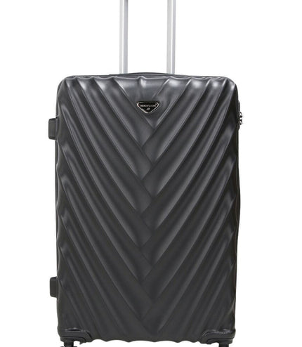 Colyton Large Hard Shell Suitcase in Black