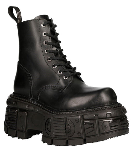 New Rock Unisex Military Techno Platform Boots- M-Mili084N-S5
