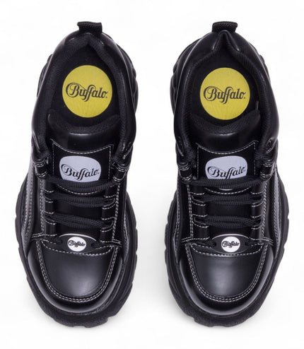 Buffalo Womens Black Chunky Platform Fashion Trainers - 1339-14