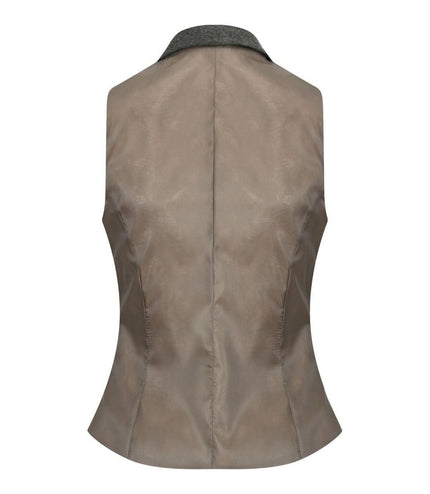 Womens 1920s Olive Green Wool Classic Retro Vintage Waistcoat