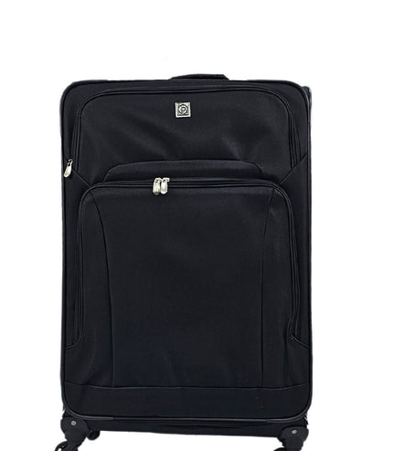 Corsham Large Soft Shell Suitcase in Black