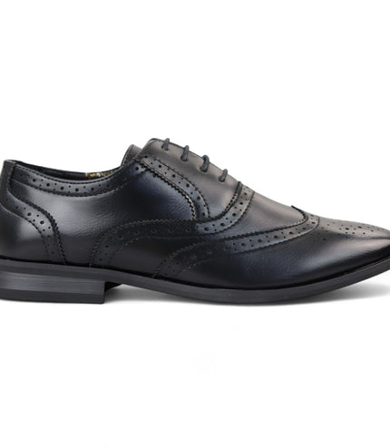Men's Black Classic Brogue Derby Oxford Shoes