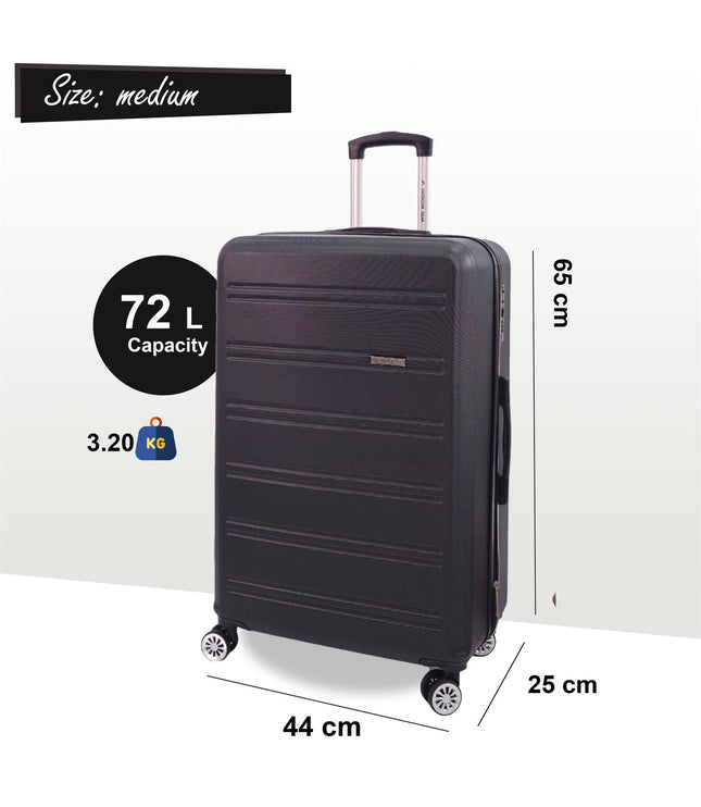 Alford Medium Hard Shell Suitcase in Black