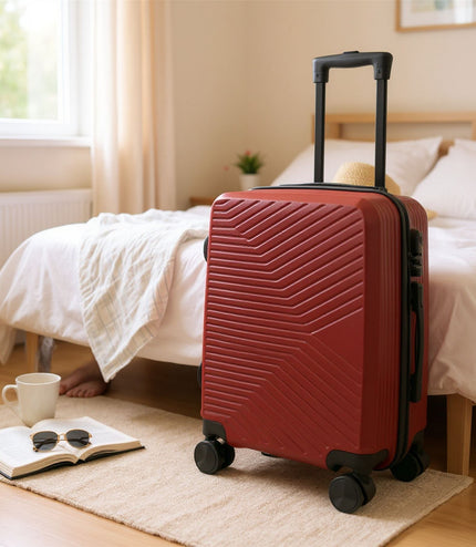 Junee Cabin Hard Shell Suitcase in Red