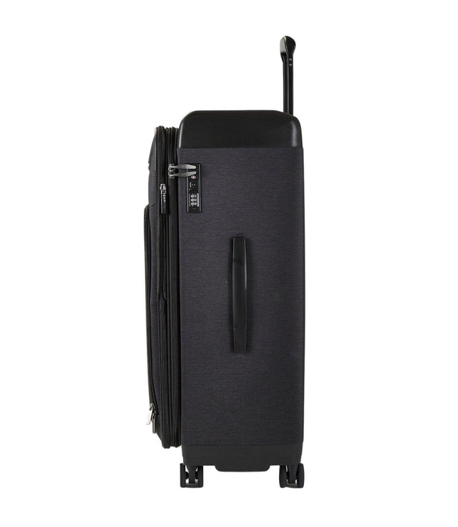 Amesbury Large Soft Shell Suitcase in Black