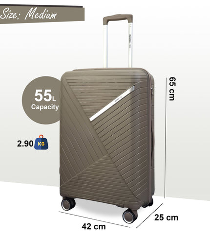 Chita Medium Hard Shell Suitcase in Flesh