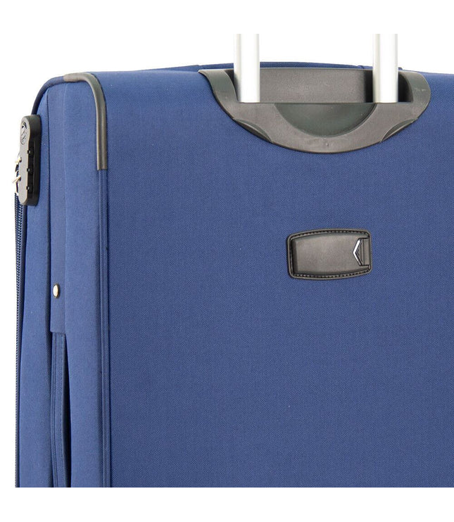 Clevedon Cabin Soft Shell Suitcase in Blue