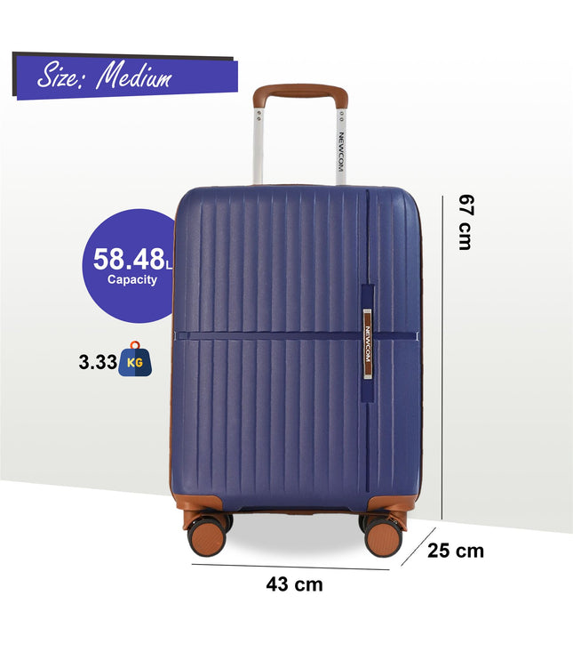 Corowa Medium Hard Shell Suitcase in Teal Blue
