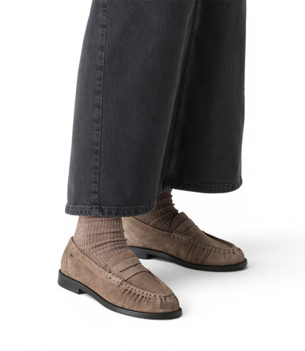 Tamaris Women's Beige Leather Loafer Casual Shoes - 24251-47