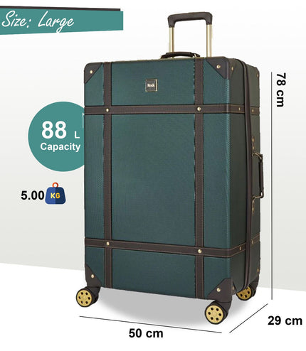 Alston Large Hard Shell Suitcase in Green