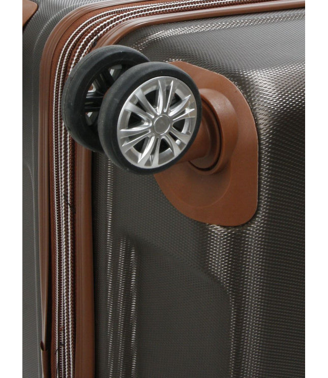 Armidale Set of 3 Hard Shell Suitcase in Coffee