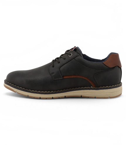 Mustang Men's Dark Grey Faux Leather Casual Outdoor Shoes - M0031004