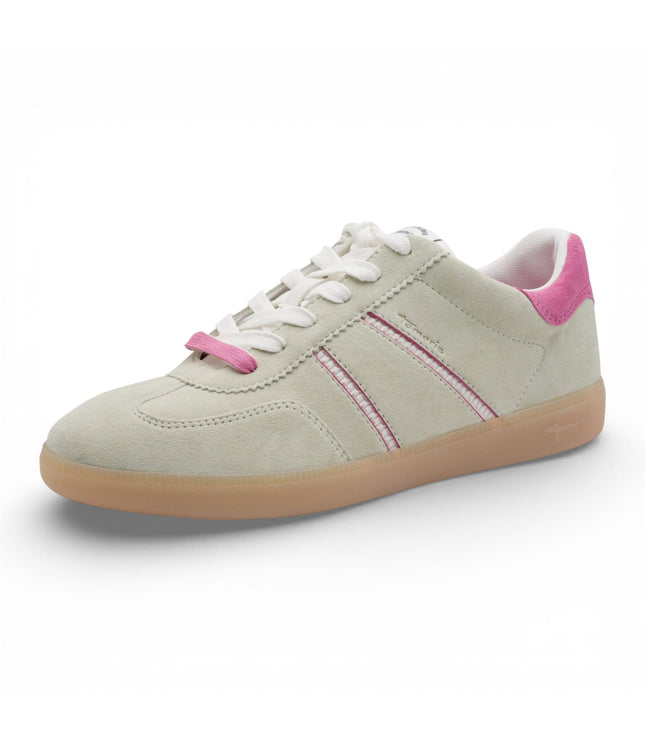 Tamaris Women's Green Pink Leather Trainers Sneaker Shoes