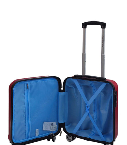 Alsager Underseat Hard Shell Suitcase in Burgundy