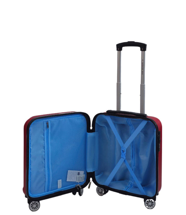 Alsager Underseat Hard Shell Suitcase in Burgundy