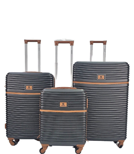 Caistor Set of 3 Hard Shell Suitcase in Grey