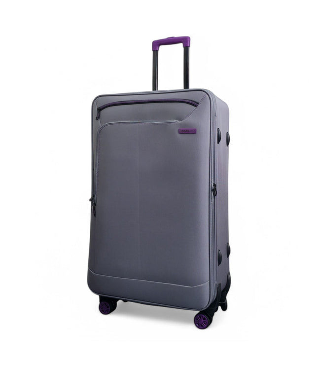 Handa Large Soft Shell Suitcase in Grey