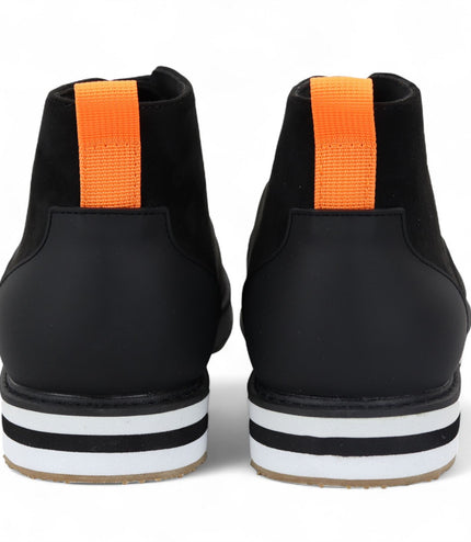 Men's Black Suede Lace-Up Ankle Desert Boots
