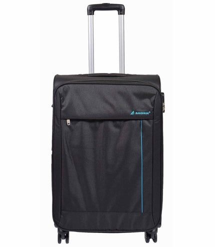 Clevedon Medium Soft Shell Suitcase in Black