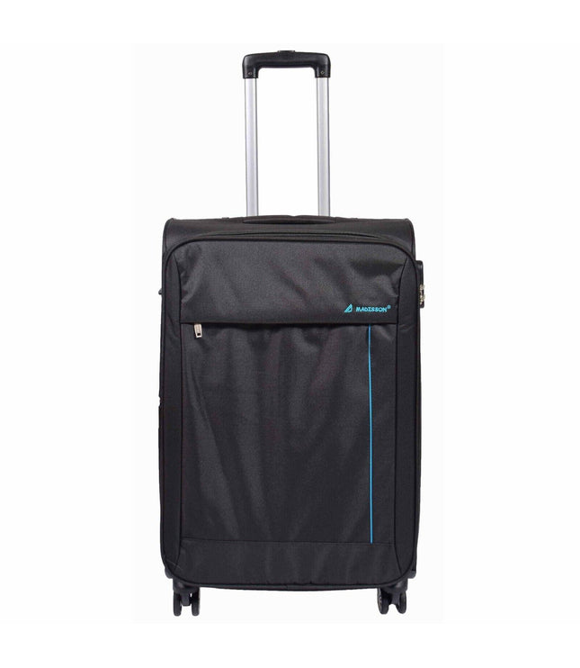 Clevedon Medium Soft Shell Suitcase in Black