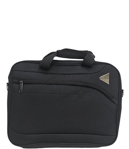 Corby Laptop Soft Shell Suitcase in Black