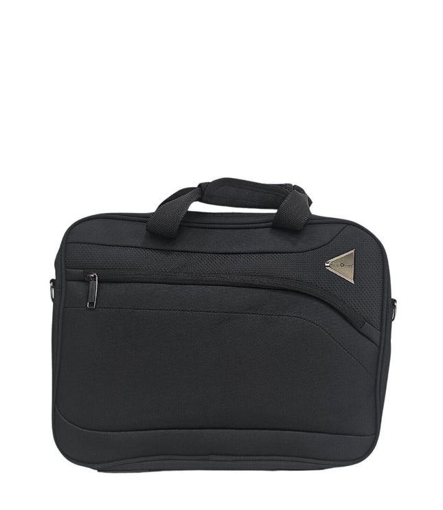 Corby Laptop Soft Shell Suitcase in Black