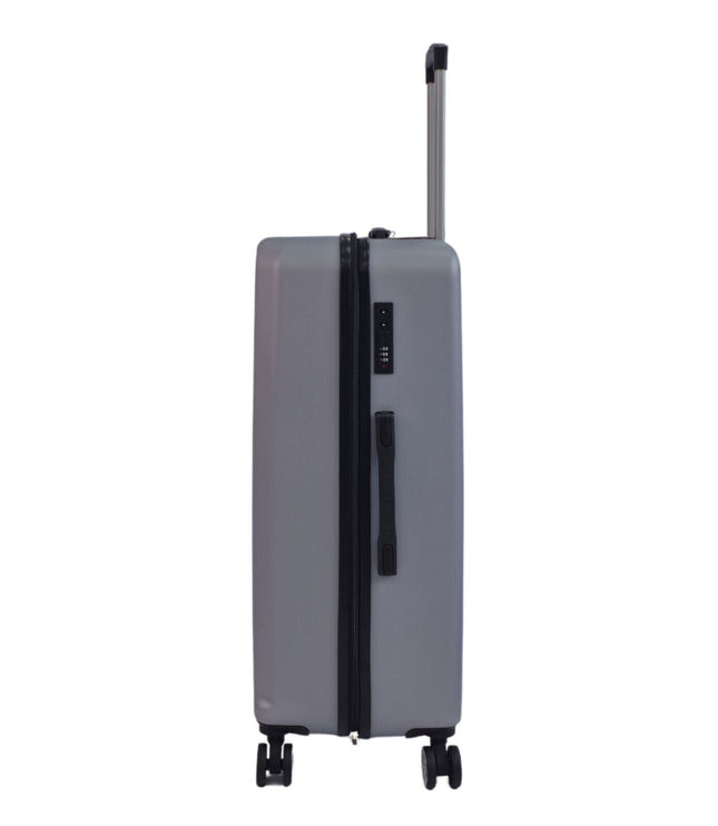 Alsager Large Hard Shell Suitcase in Silver