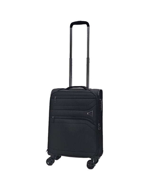 Corby Cabin Soft Shell Suitcase in Black