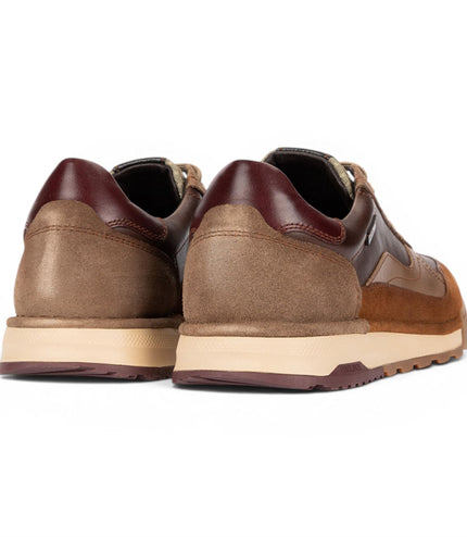 Pikolinos Men's Brown Leather Trainers Sneaker Lace-Up Shoes - Teide
